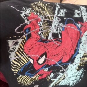 Vintage Spider-Man Graphic Tee - Red & Blue Print